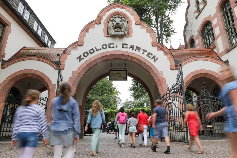 Besucher im Zoo Leipzig Besucher im Zoo Leipzig
