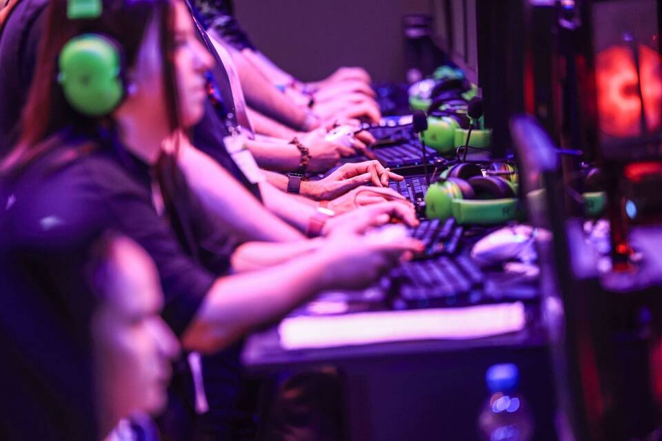 Computerspielerinnen bei der Gamescom