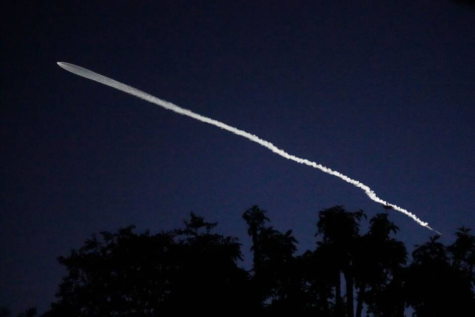 Start einer SpaceX Falcon 9-Rakete