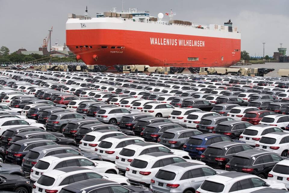 Autoterminal der BLG Logistics Group in Bremerhaven