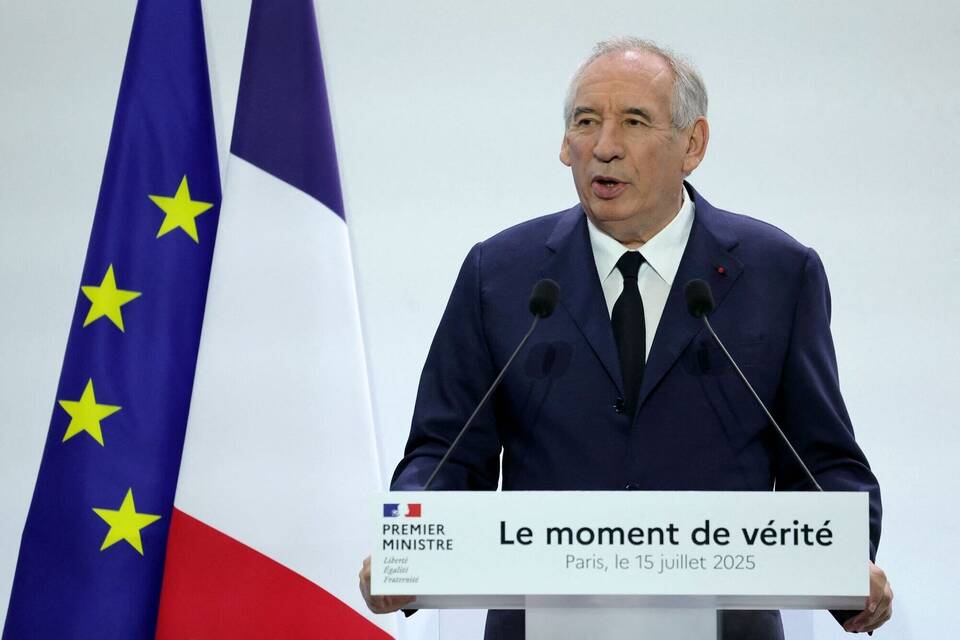 Frankreich Premier Bayrou stellt Vertrauensfrage Frankreich Premier Bayrou stellt Vertrauensfrage