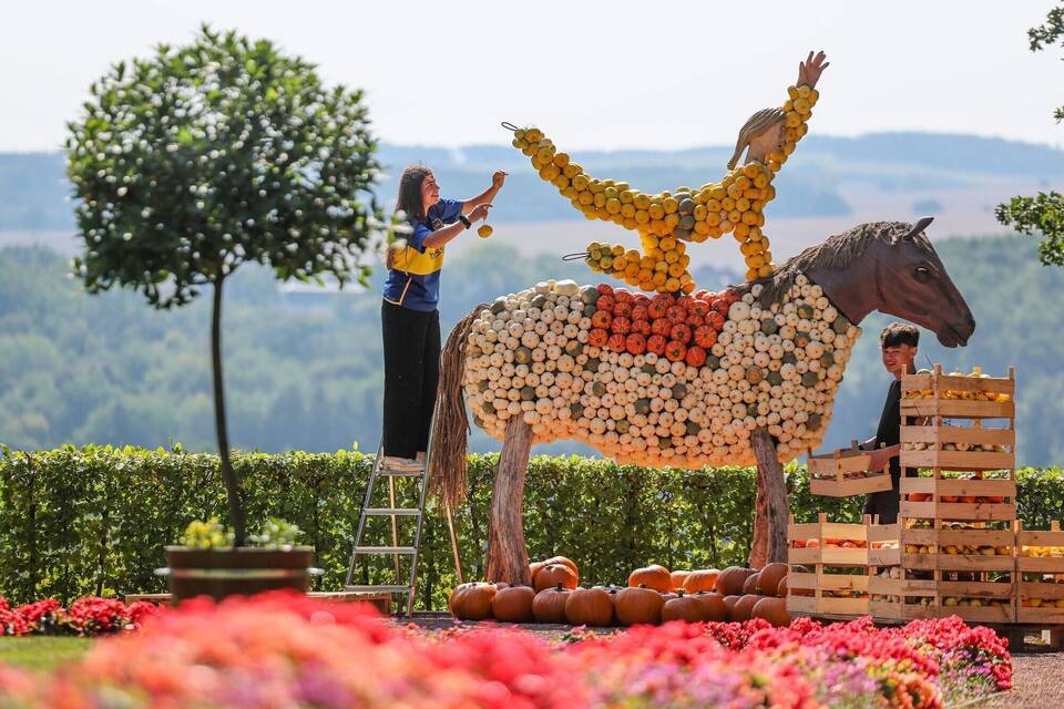 Kürbisfestival lockt in den Schlosspark Lichtenwalde Kürbisfestival lockt in den Schlosspark Lichtenwalde