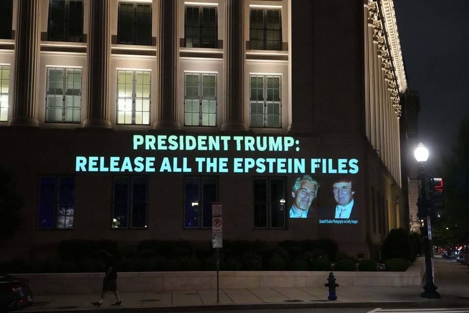 Trump-Epstein-Protest in der Nähe des Weißen Hauses Trump-Epstein-Protest in der Nähe des Weißen Hauses