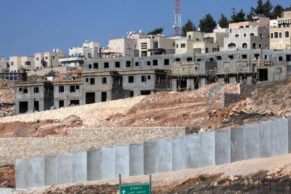 Bauarbeiten im Westjordanland