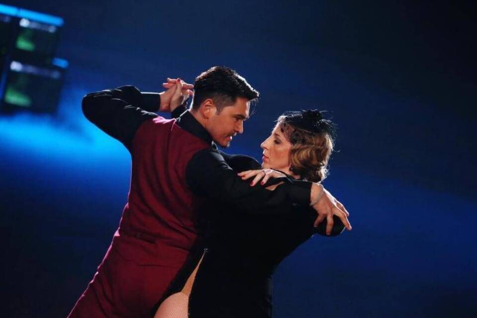 Anni Friesinger mit Erich Klann