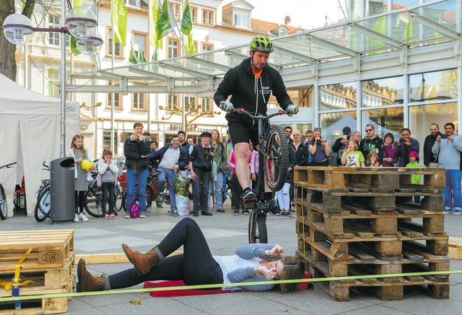 RadkulturAktion in Heidelberg Waghalsig und trotzdem