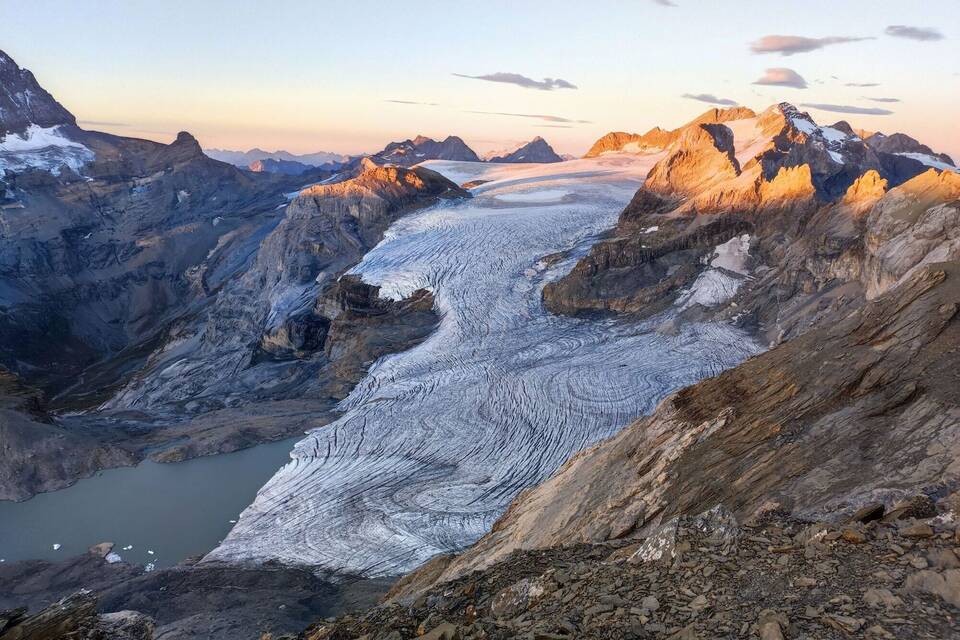 Gletscher Claridenfirn
