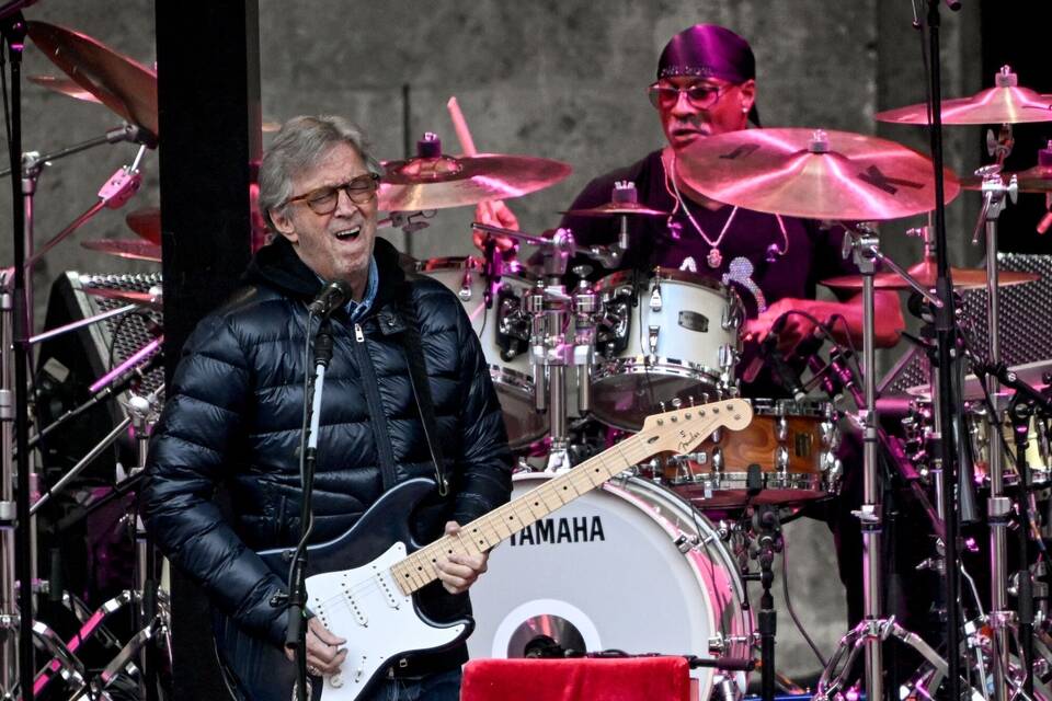 Eric Clapton tritt auf