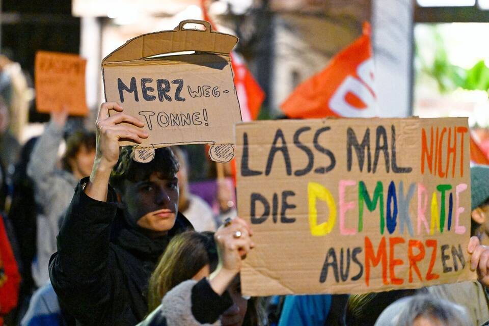 Demonstration nach «Stadtbild»-Aussagen - Heidelberg
