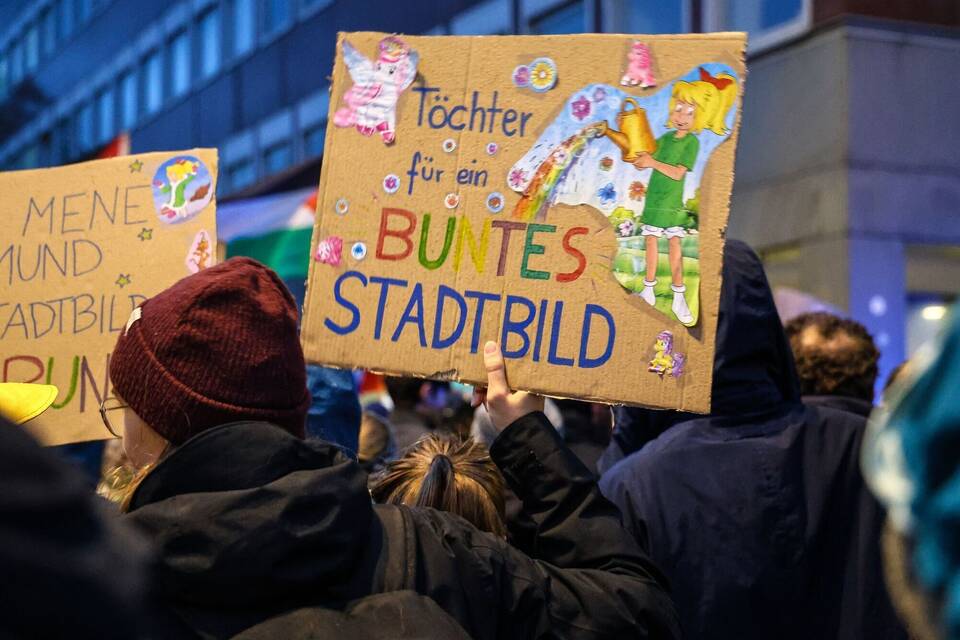 Demonstration nach «Stadtbild»-Aussagen - Münster