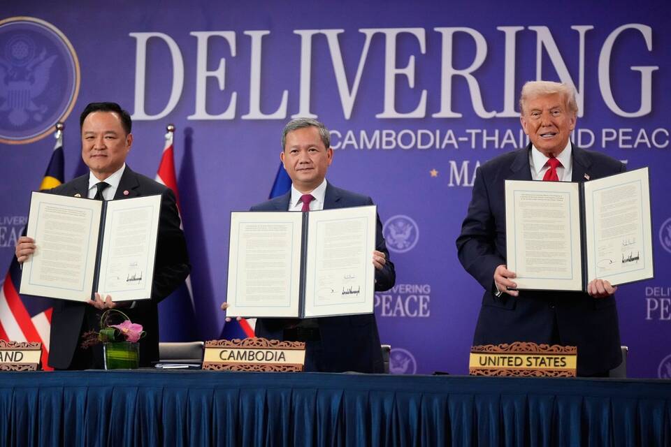 Unterzeichnungszeremonie mit Donald Trump