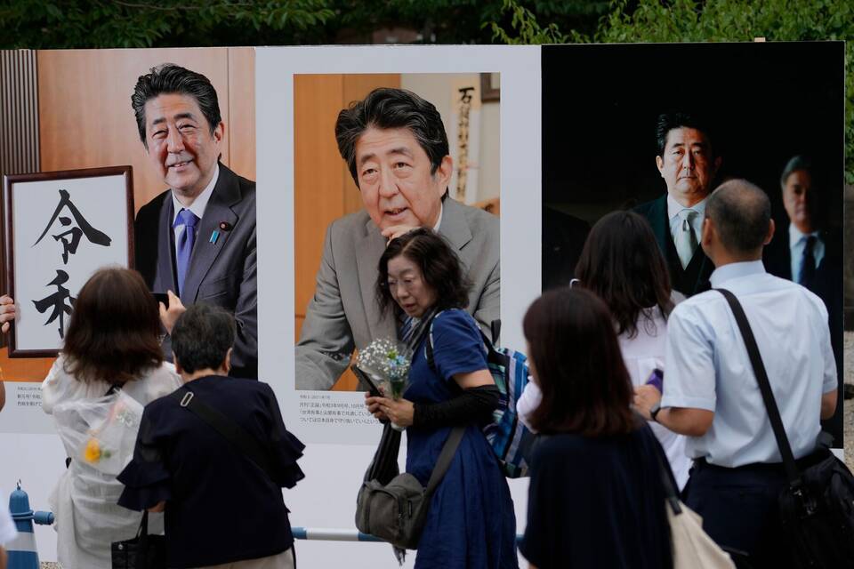 Jahrestag der Ermordung des japanischen Premiers Abe