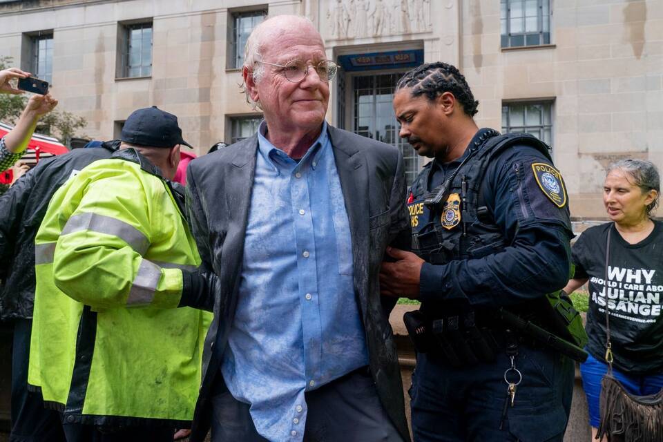 Ben Cohen bei Protestaktion Ben Cohen bei Protestaktion