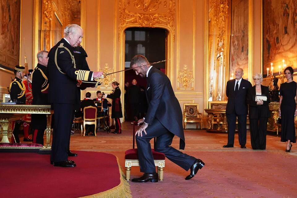 Ritterschlag für David Beckham