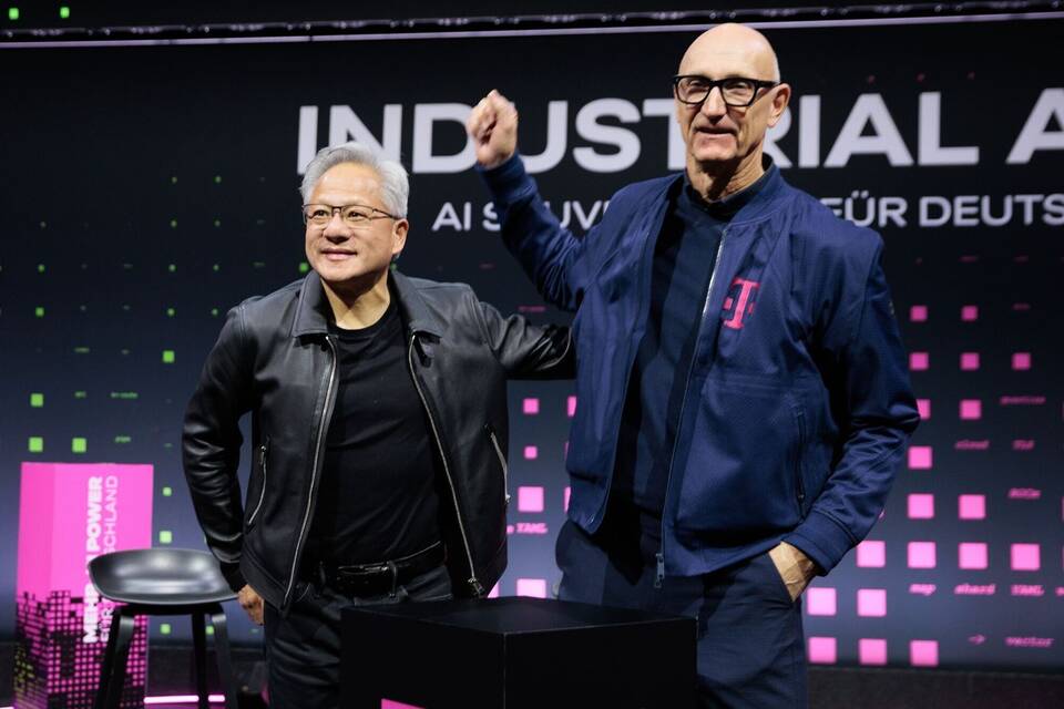 Telekom und Nvidia stellen KI-Fabrik vor