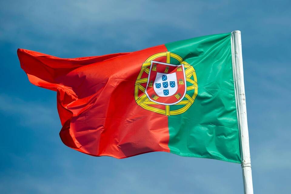 Nationalflagge von Portugal Nationalflagge von Portugal