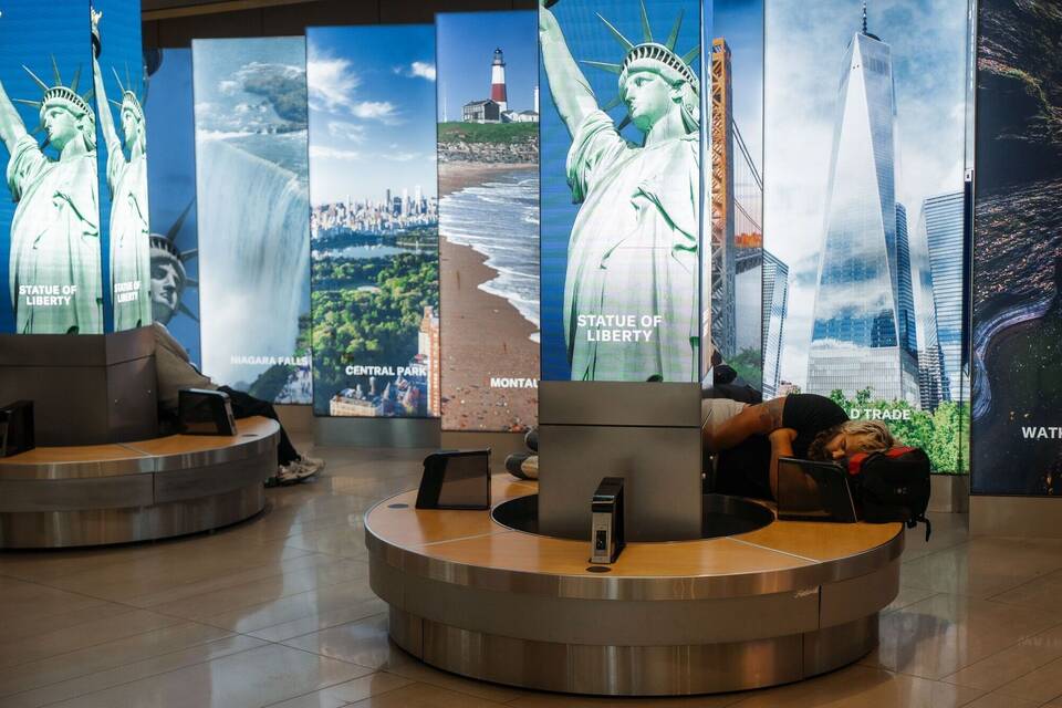 Shutdown in den USA - Flughafen New York