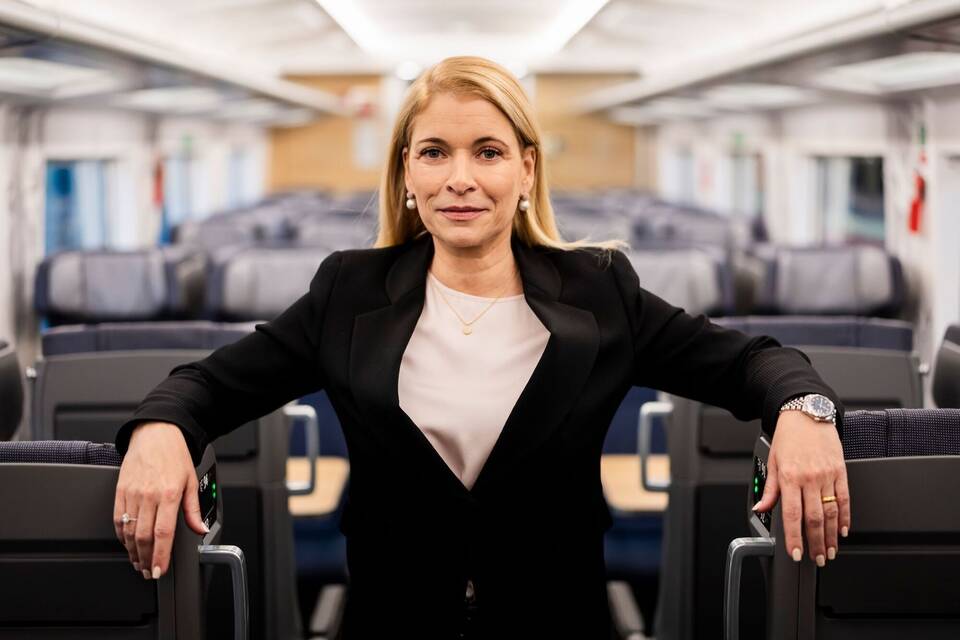 Bahnchefin Evelyn Palla äußert sich zur Pünktlichkeit der Züge. Bahnchefin Evelyn Palla äußert sich zur Pünktlichkeit der Züge.