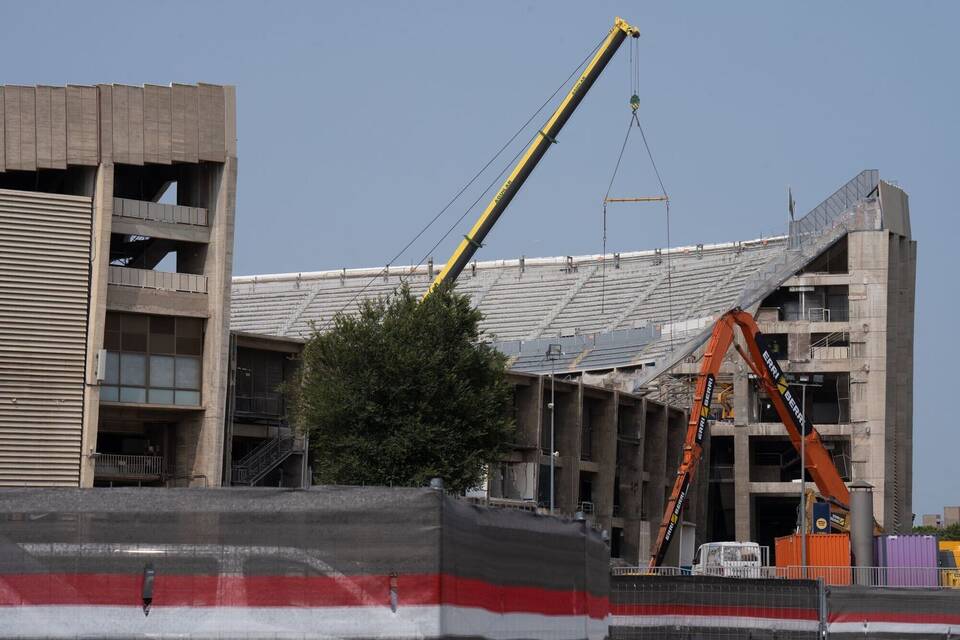 Bauarbeiten am Camp Nou-Stadion