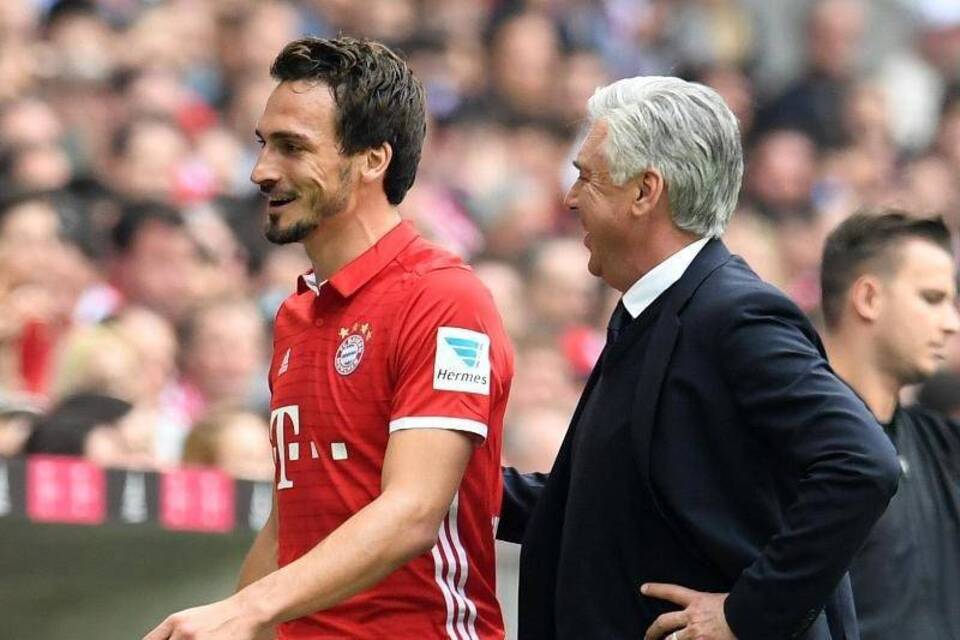 Hummels und Ancelotti Hummels und Ancelotti