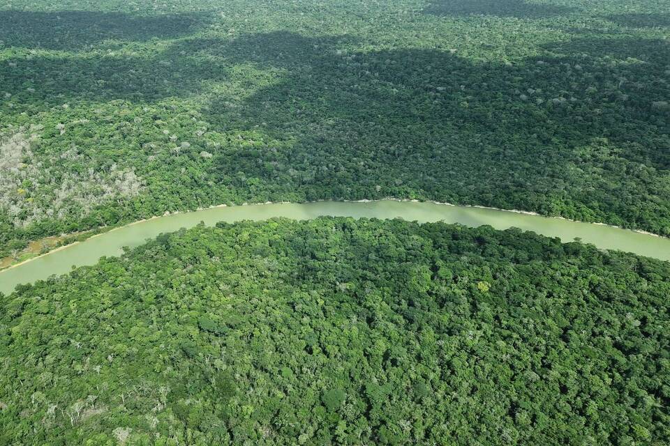 Überflug über das Amazonasgebiet