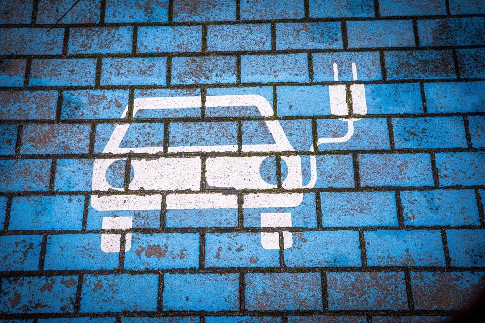 Parkplatz für Elektroauto