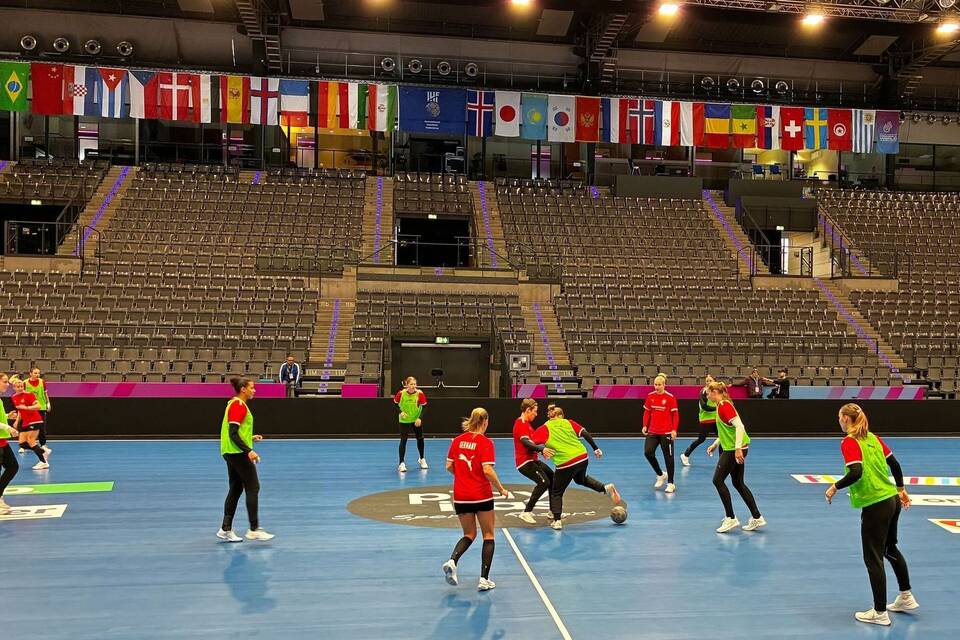 Handball - vor dem Spiel Deutschland - Island