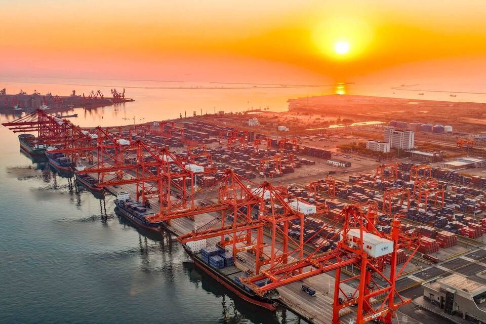 Containerterminal in Tangshan