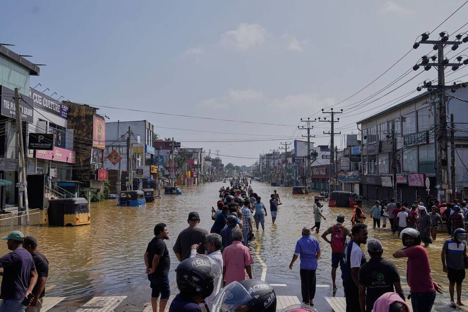 Überschwemmungen in Sri Lanka