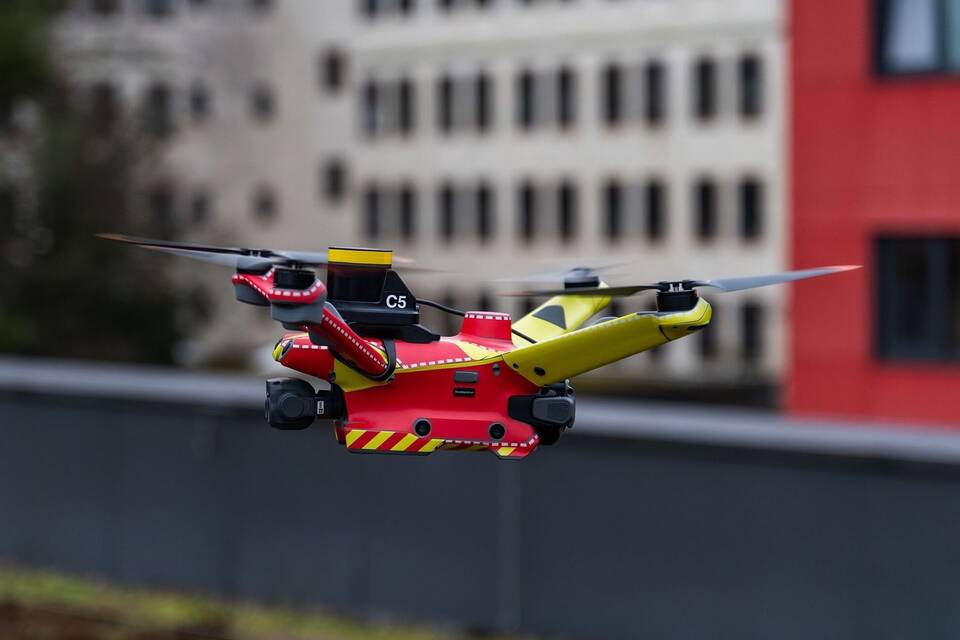 Pilotprojekt in München - Drohnen fliegen Feuerwehr voraus Pilotprojekt in München - Drohnen fliegen Feuerwehr voraus