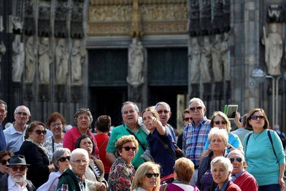 Touristen in Köln