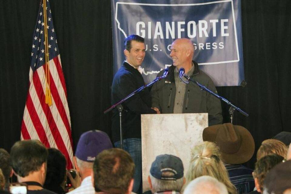 Greg Gianforte und Donald Trump Jr.