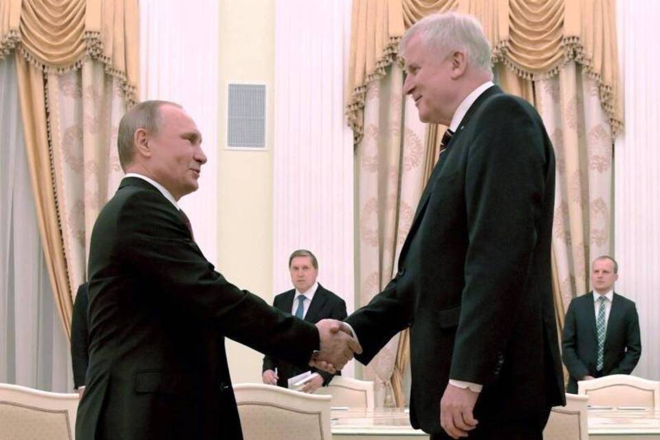 Seehofer bei Putin Seehofer bei Putin