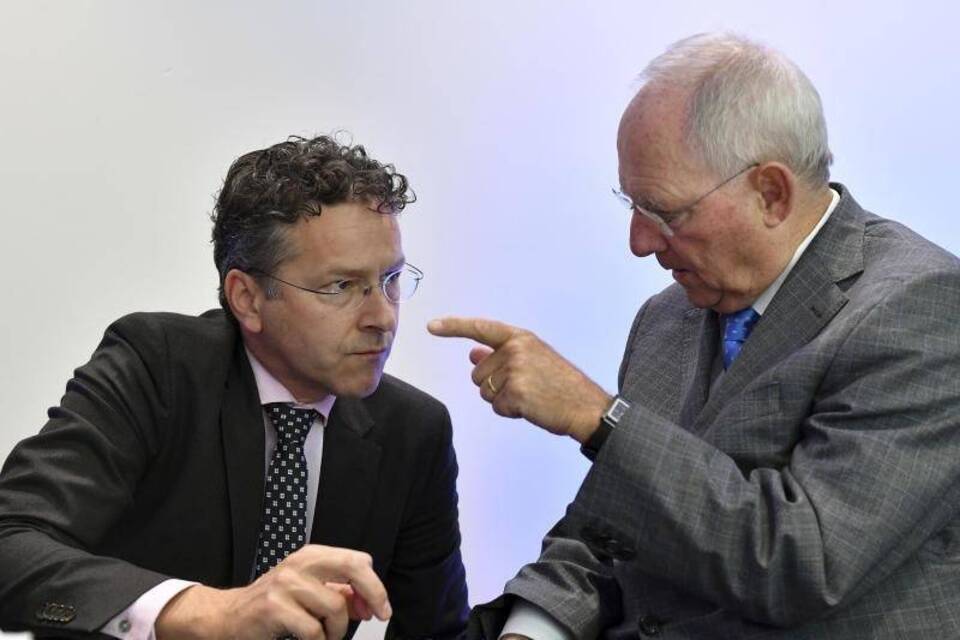 Schäuble und Dijsselbloem Schäuble und Dijsselbloem