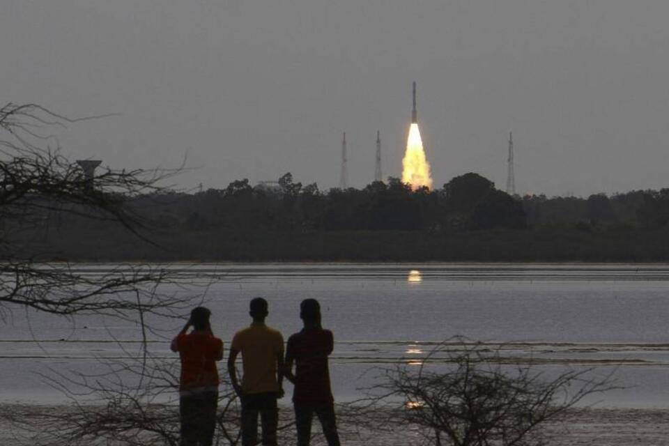 Raketenstart in Indien
