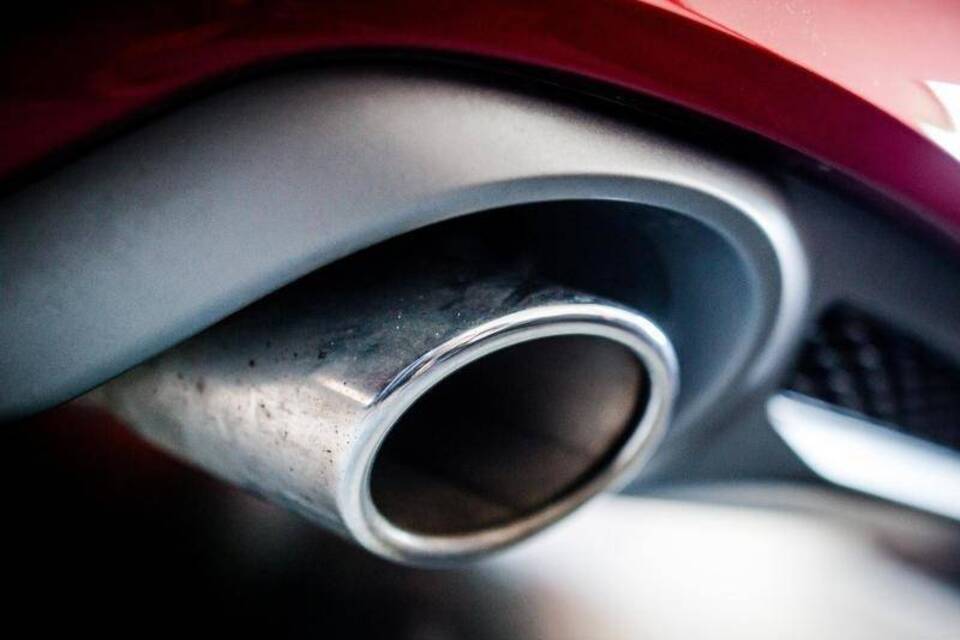 Auspuff eines Audi Auspuff eines Audi
