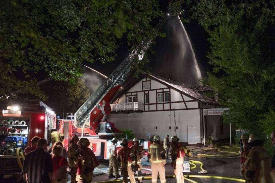 Brand in der Gaststätte Neu-Helgoland