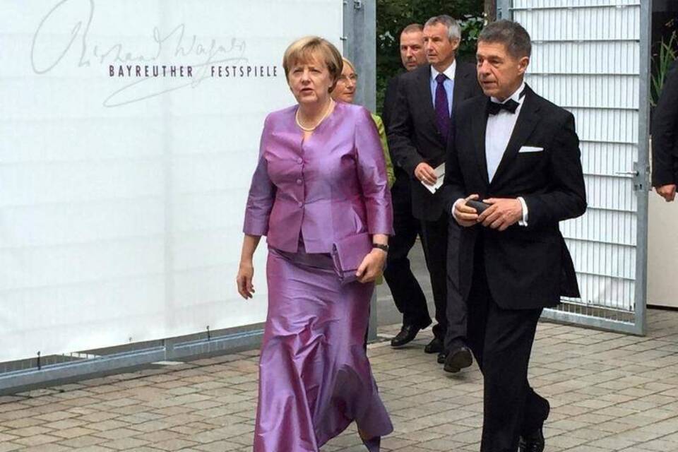 Merkel besucht Festspiele Bayreuth