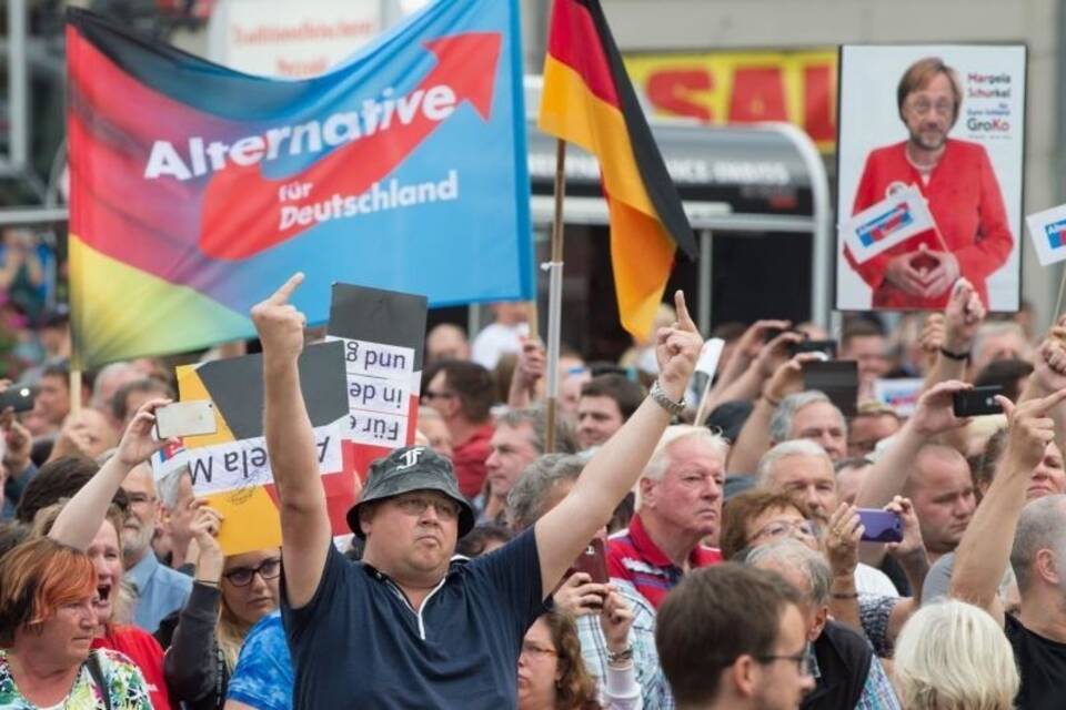 Protest gegen Merkel