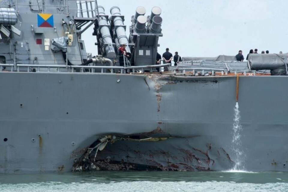Beschädigte «USS John S. McCain»