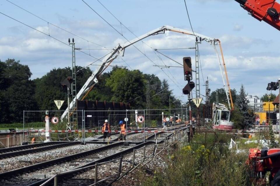 Baustelle Bahntunnel Rastatt