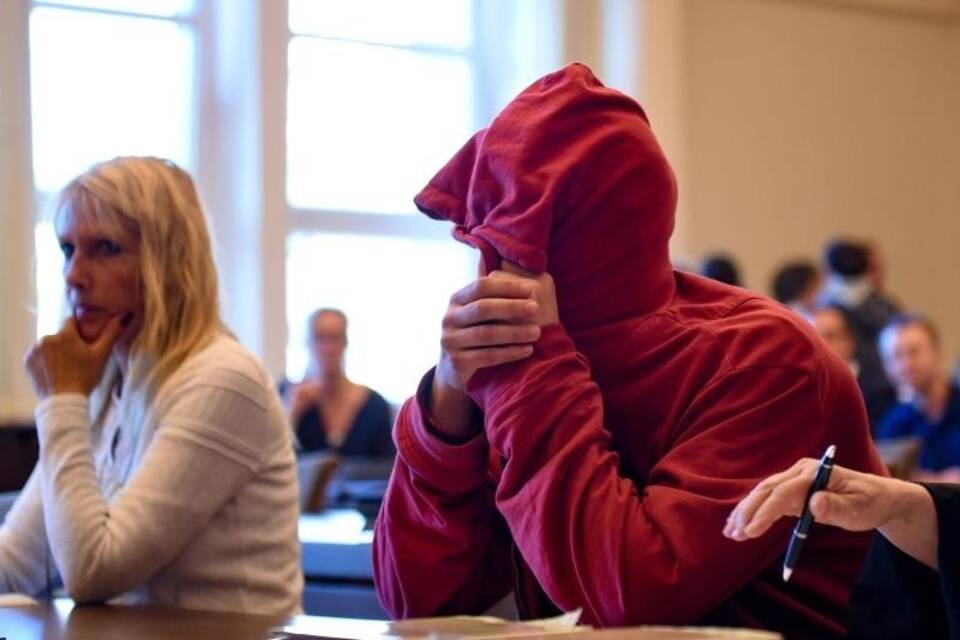 Angeklagter im in Gerichtssaal