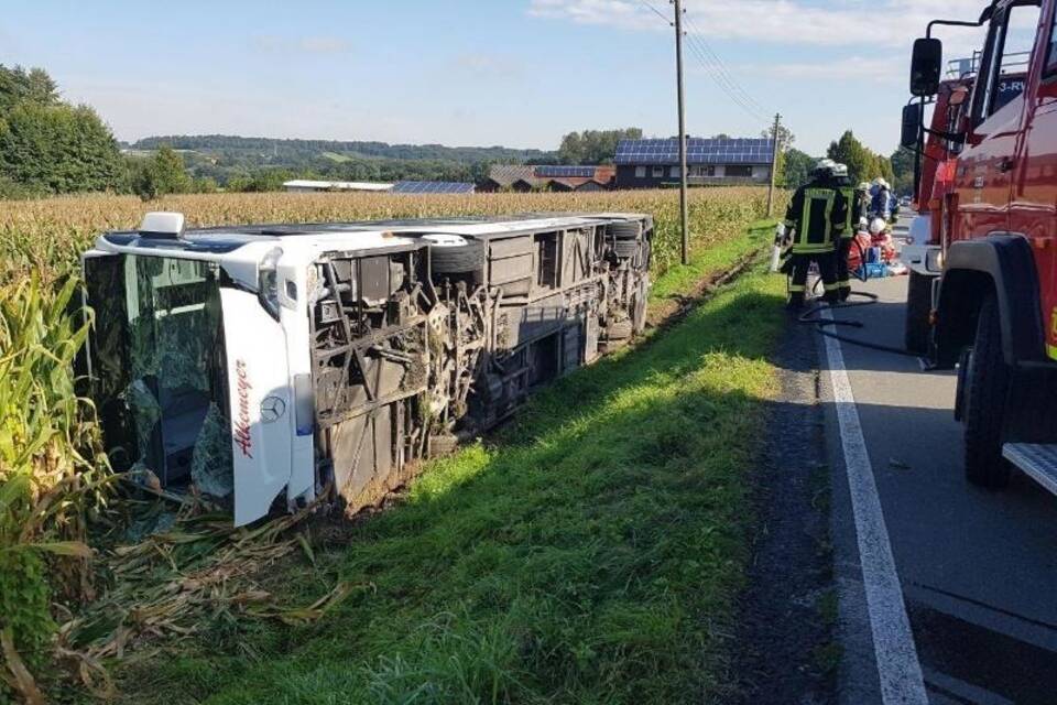 Busunfall im Münsterland Busunfall im Münsterland
