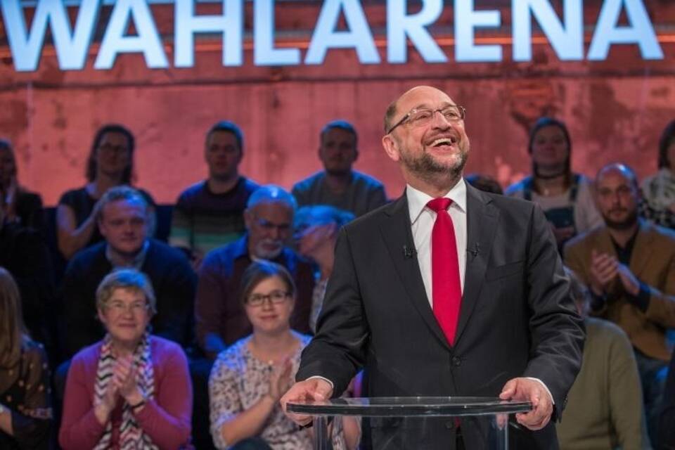 Martin Schulz in «Wahlarena» Martin Schulz in «Wahlarena»