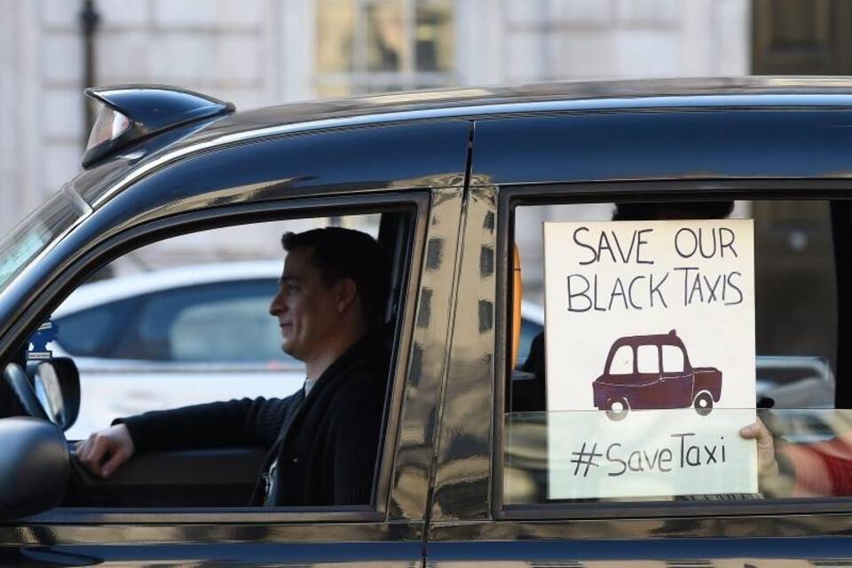 Protest gegen Uber