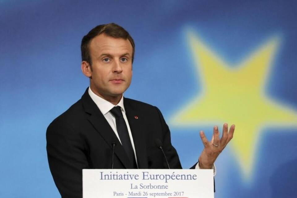 Macron spricht über EU-Reform Macron spricht über EU-Reform