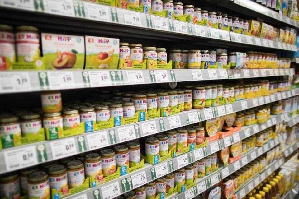 Babynahrung im Supermarkt