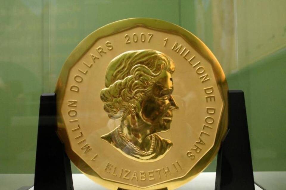 Gestohlene Goldmünze
