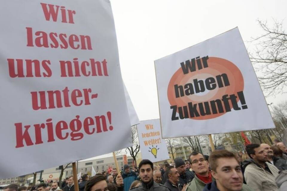 Protest gegen Ledvance Schließung Protest gegen Ledvance Schließung