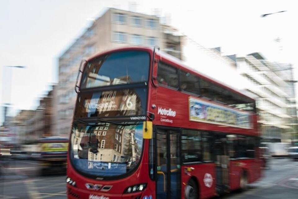 Doppeldeckerbus in London